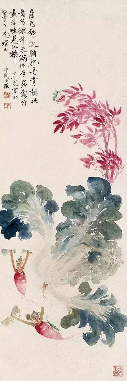 饶薇工笔蔬果草虫画,工笔蔬果绘画技法