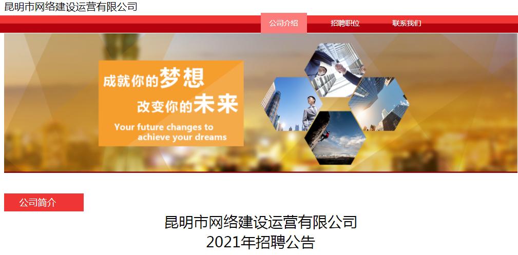 昆明运营公司招聘条件,昆明网络建设公司招聘