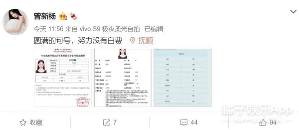 内娱明星高考分数,关晓彤张新成高考成绩