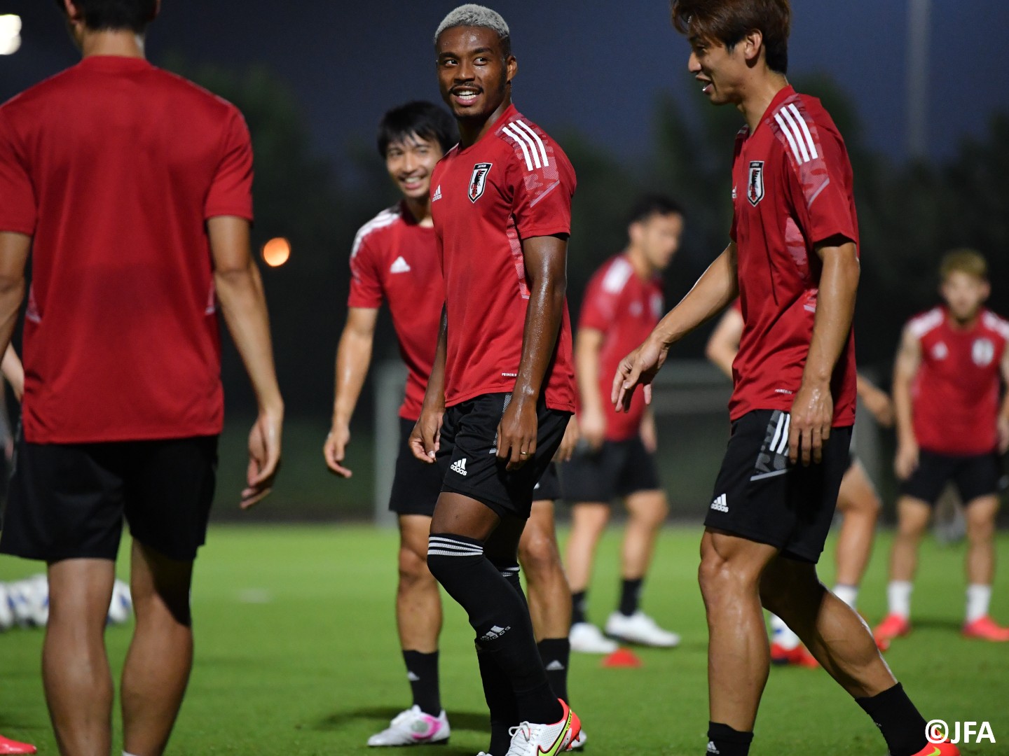 日本队派出全部留洋阵容,日本队集训