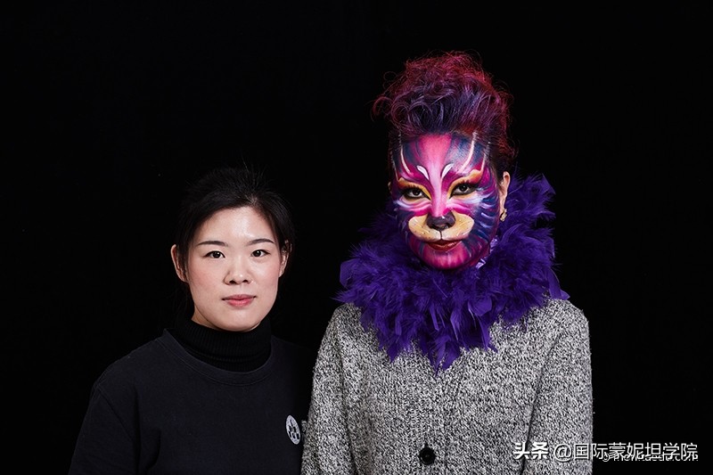 化妆学校创意妆考试,化妆课期末创意妆容整体造型