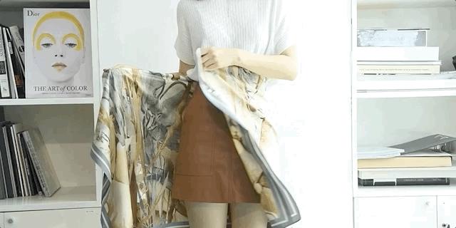 丝巾的各种系法花式视频,丝巾的花式穿法