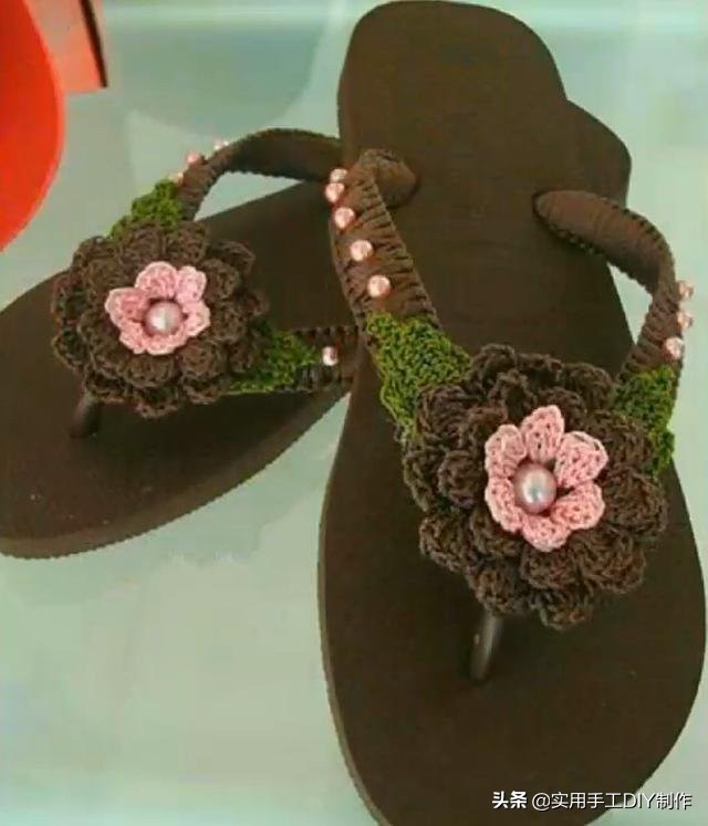 针织作品70款简约,手工针织凉鞋花样图