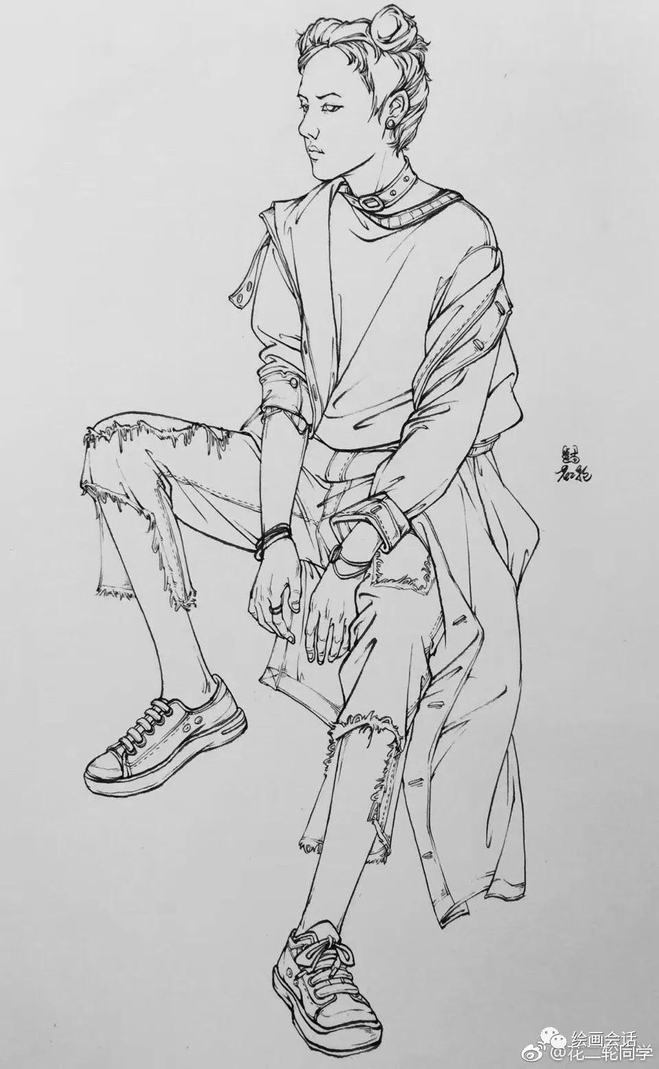 简单钢笔山水速写临摹图片,钢笔速写临摹推荐