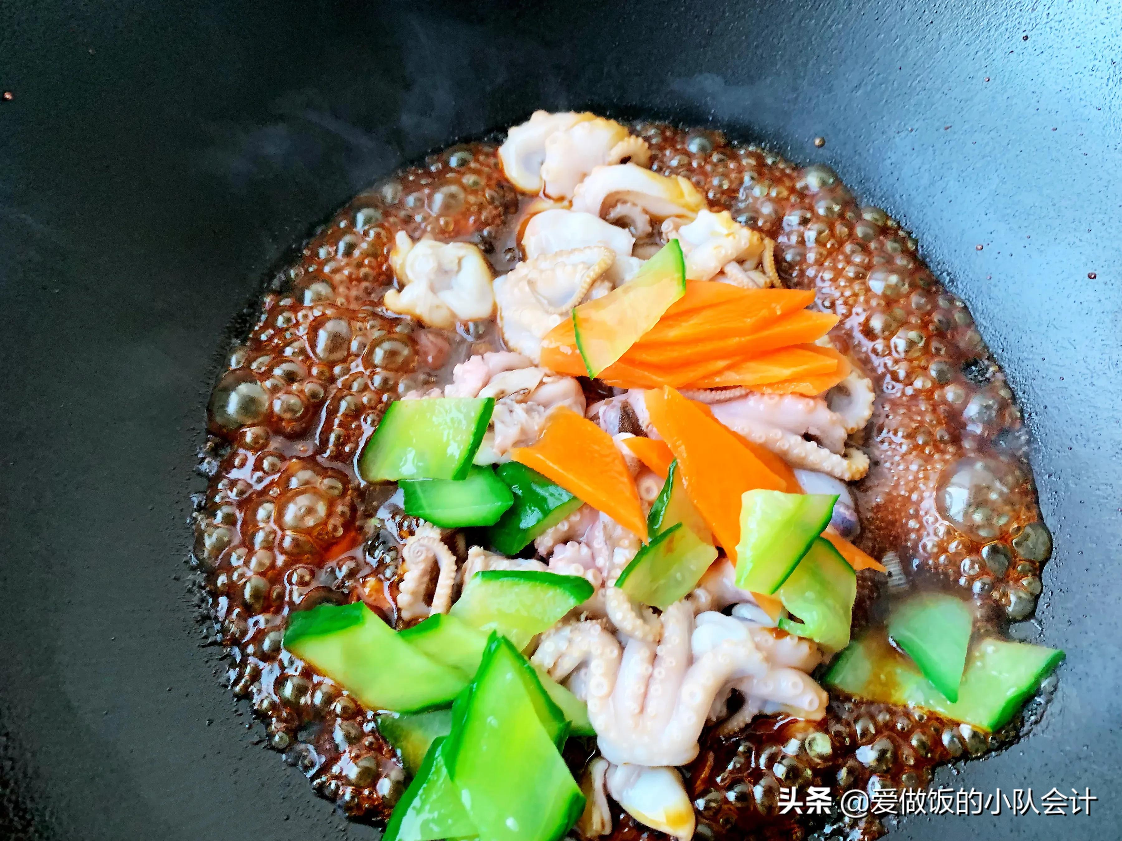 八爪鱼的做法酱香,八爪鱼正宗做法不辣