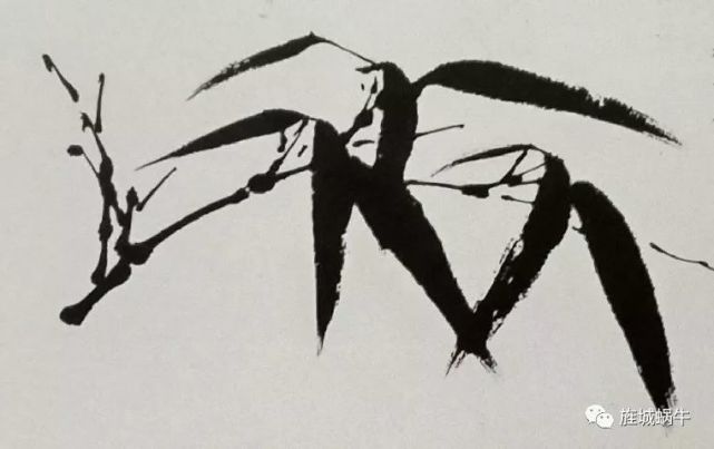 竹叶的画法模板,竹叶的钢笔画法