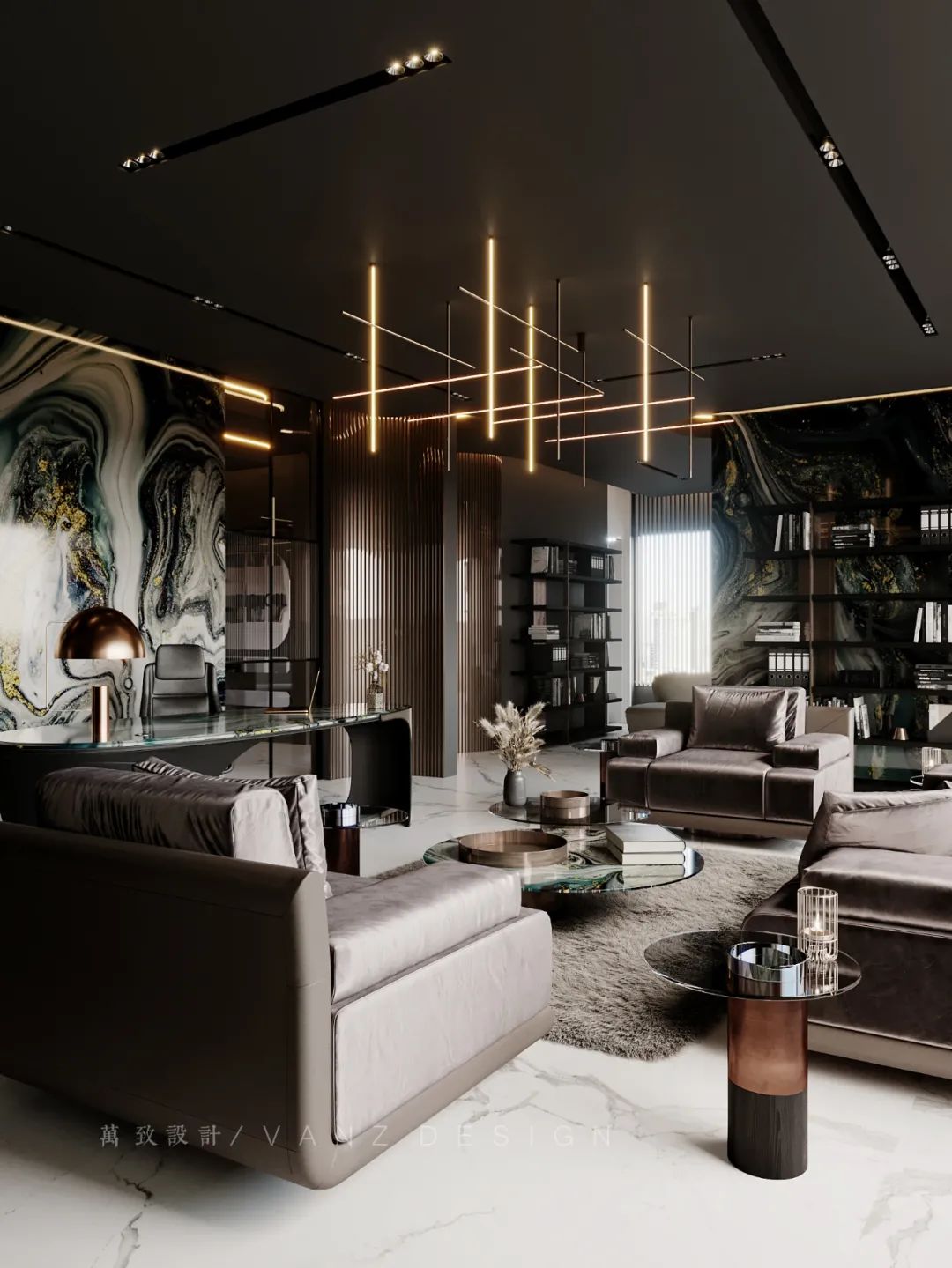 董事长办公室落地窗装修效果图,5000平方董事长办公室装修