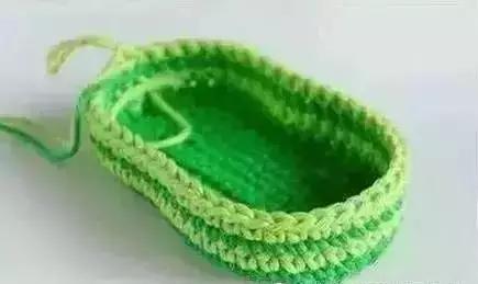 6-12个月宝宝毛线鞋教程,可爱款钩针宝宝鞋