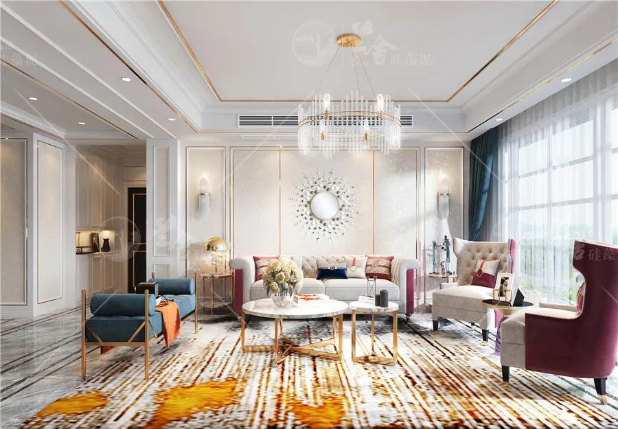 兰舍液体硅藻泥客厅颜色搭配,兰舍硅藻泥浅米黄色效果图