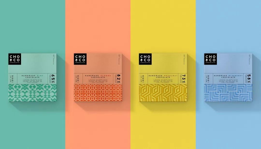 巧克力独立包装各种颜色,巧克力不同颜色的包装