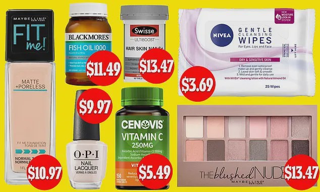 快上:澳洲ChemistWarehouse半价吐血促销,上百种产品统统5折