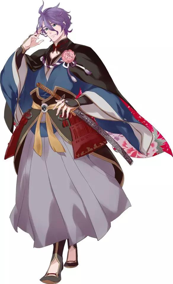 二次元紫瞳男生,二次元紫发帅哥图片