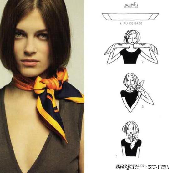 头巾的各种戴法不容易掉,头巾的系法大全外国