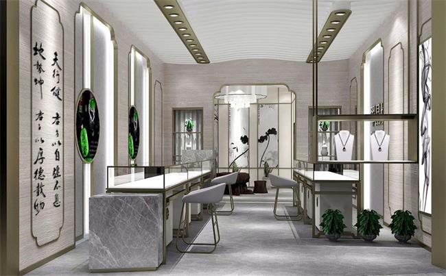 商场展柜布置图解,商场展柜装修过程