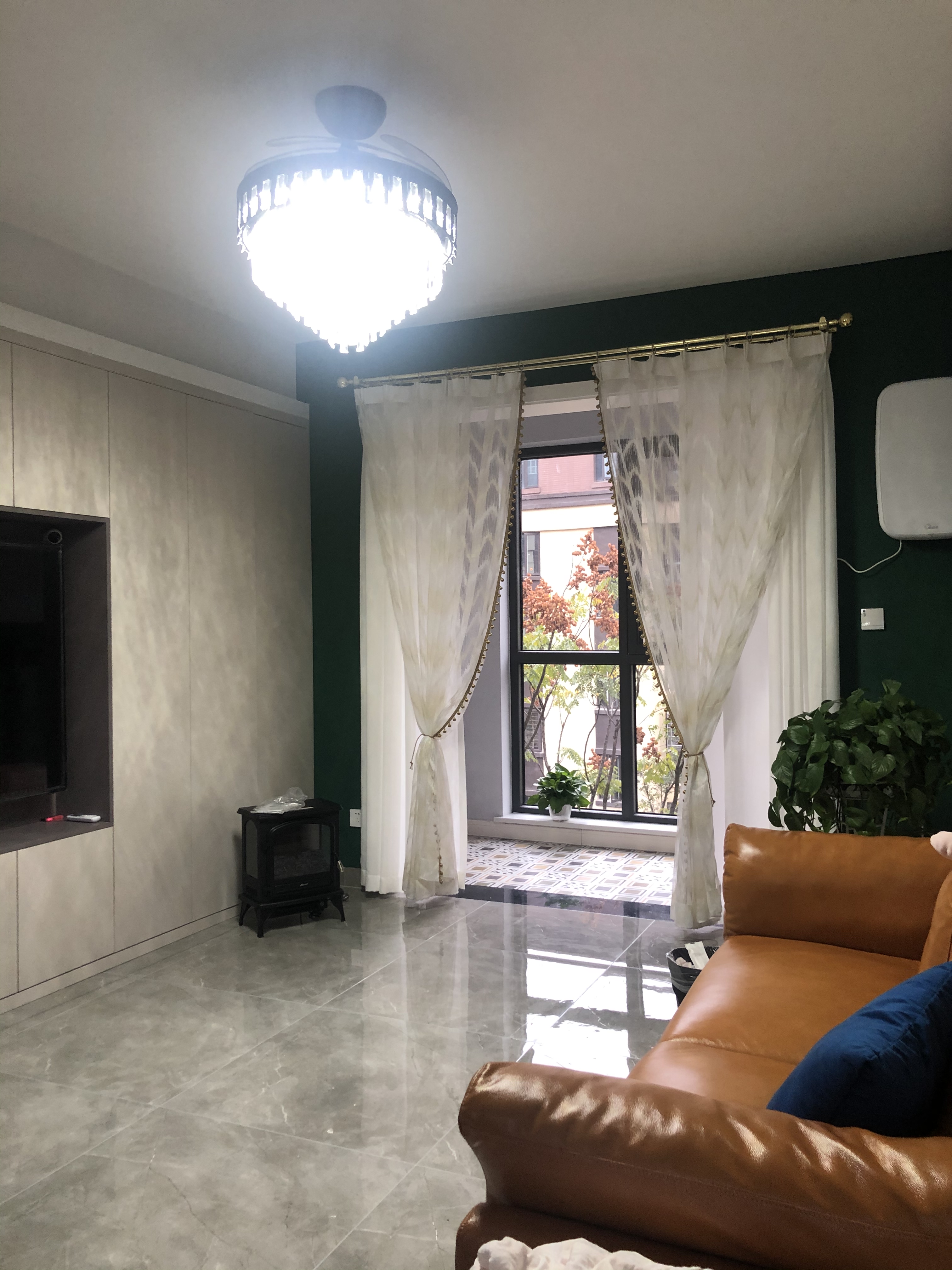 金地三千府别墅装修庭院实景,金地三千府装修设计案例效果图