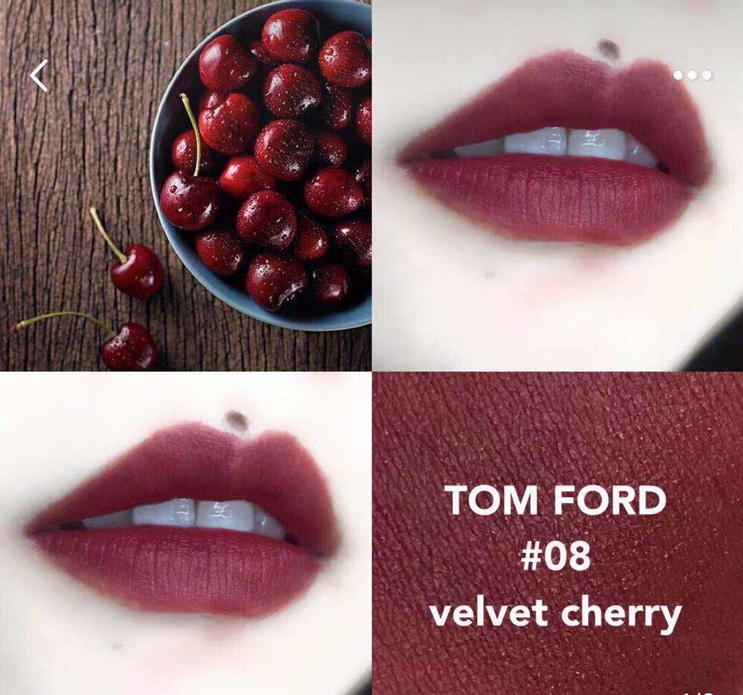tf黑管100口红真实试色,tf红管16落樱甜情口红试色