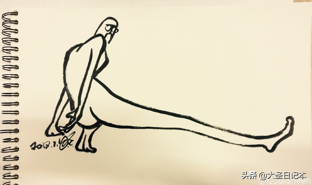 漫画现场临摹,人物写生漫画速写