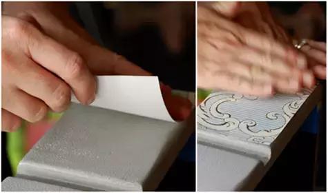 用墙纸贴旧柜子效果图 (自粘家具翻新墙纸)