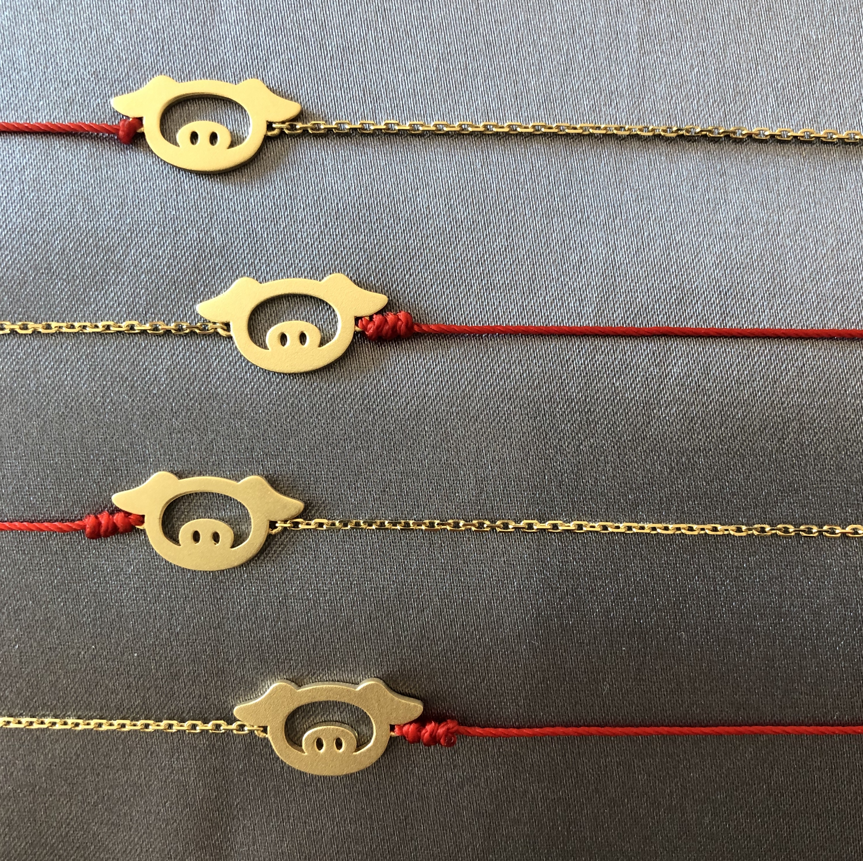 东大门猪年转运红绳手链,猪年红绳手链