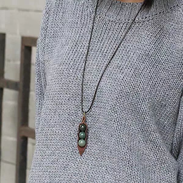 穿毛衣搭什么项链好看,毛衣和毛衣链的搭配