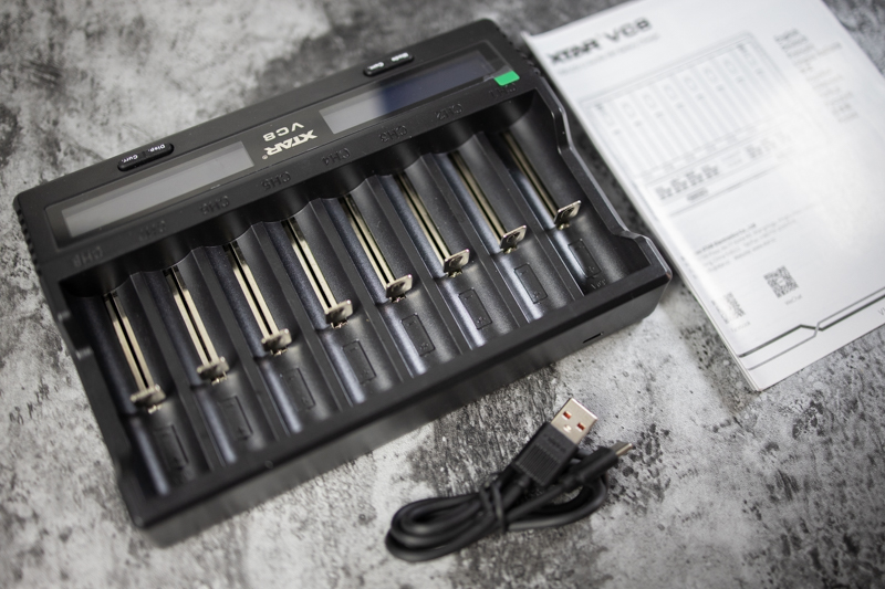 内阻测试、分容激活样样通，体验XTARVC8八槽位充电器