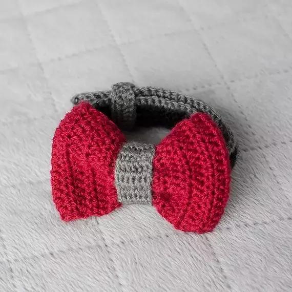 蝴蝶结钩织教程简单小清新,钩织大蝴蝶结的教程