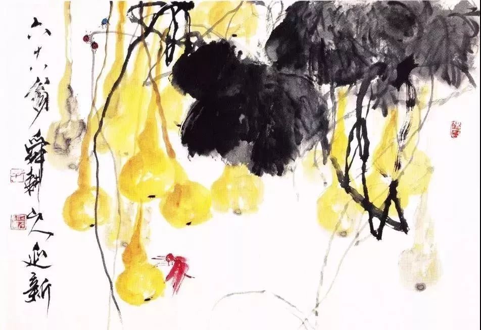 齐白石水墨小品欣赏,齐白石虫草长卷