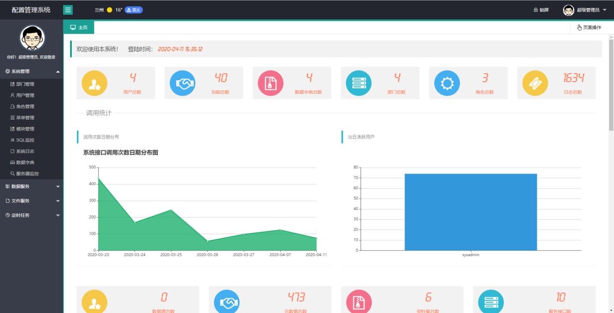 配置管理系统,一个功能齐全的后台管理系统,小型项目的首选