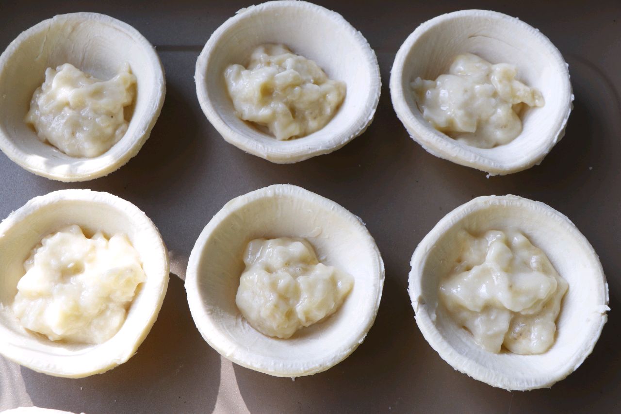 蛋挞皮香蕉酥制作方法,蛋挞皮怎么做香蕉酥