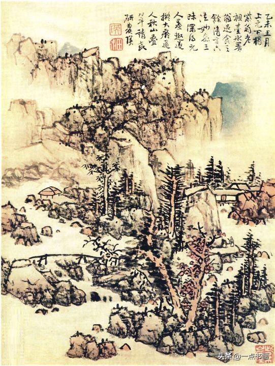 明画家蓝瑛溪山幽居图,明蓝瑛山水画全集