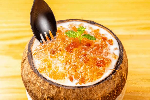 椰子碗甜品颜值高,火爆ins的椰子碗直接送