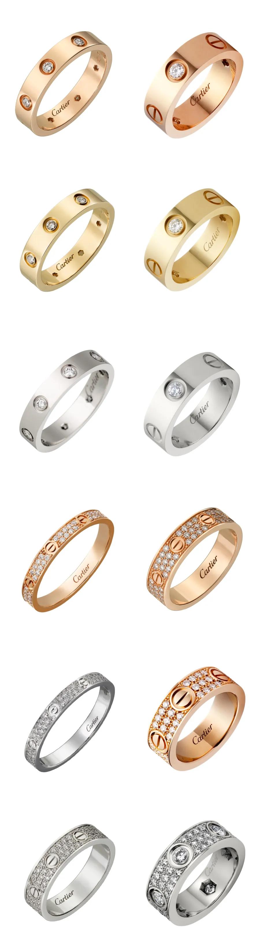 黄金对戒情侣款推荐,适合日常佩戴的结婚对戒