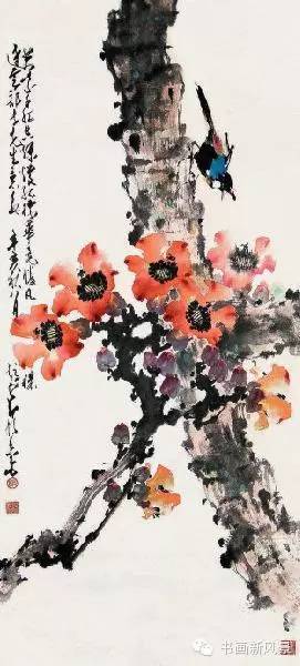 临岭南画派代表人物赵少昂笔意,赵少昂花鸟鱼虫作品