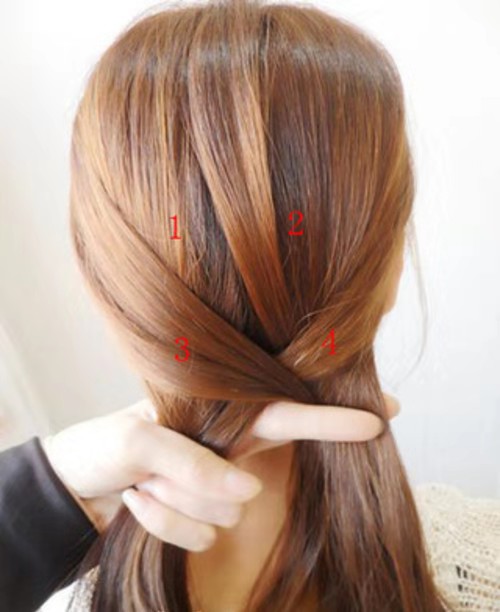 杨幂鱼尾辫图片大全,杨幂鱼尾辫造型亮相