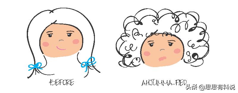 韩国大妈头发型图片,日本大妈发型变化