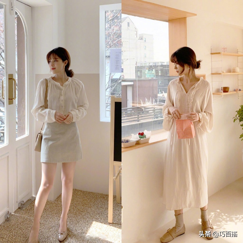 今年流行的春季搭配穿出女神范,好看的春季穿搭简单干净