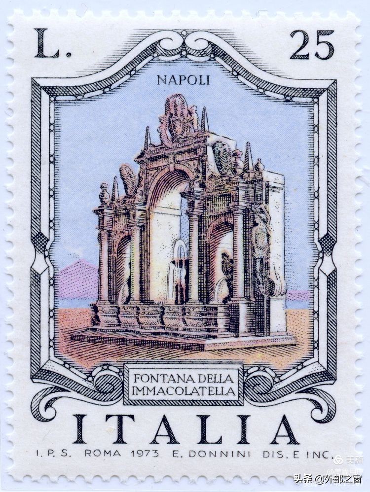 意大利1998年发行雕刻版邮票,意大利存世18个月的邮票
