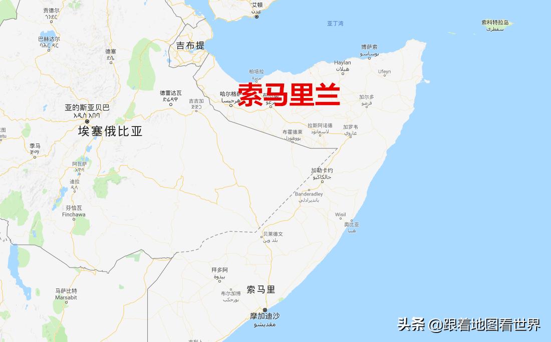 索马里被分为哪些国家,索马里是哪两个国家