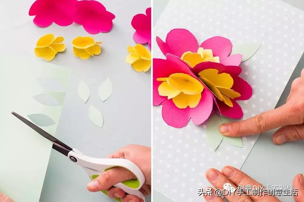 手工折纸母亲节爱心贺卡简单,二年级母亲节快乐贺卡手工制作