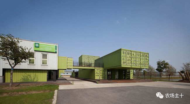 大型农场建造,家庭农场可以放置集装箱做民宿