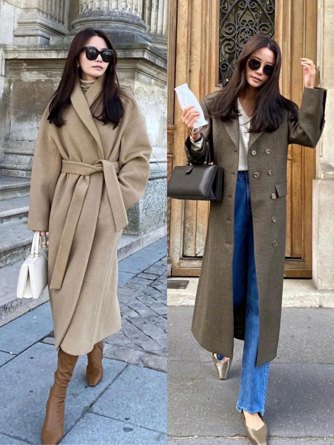 韩国很火的穿搭博主,韩国时尚女装大衣