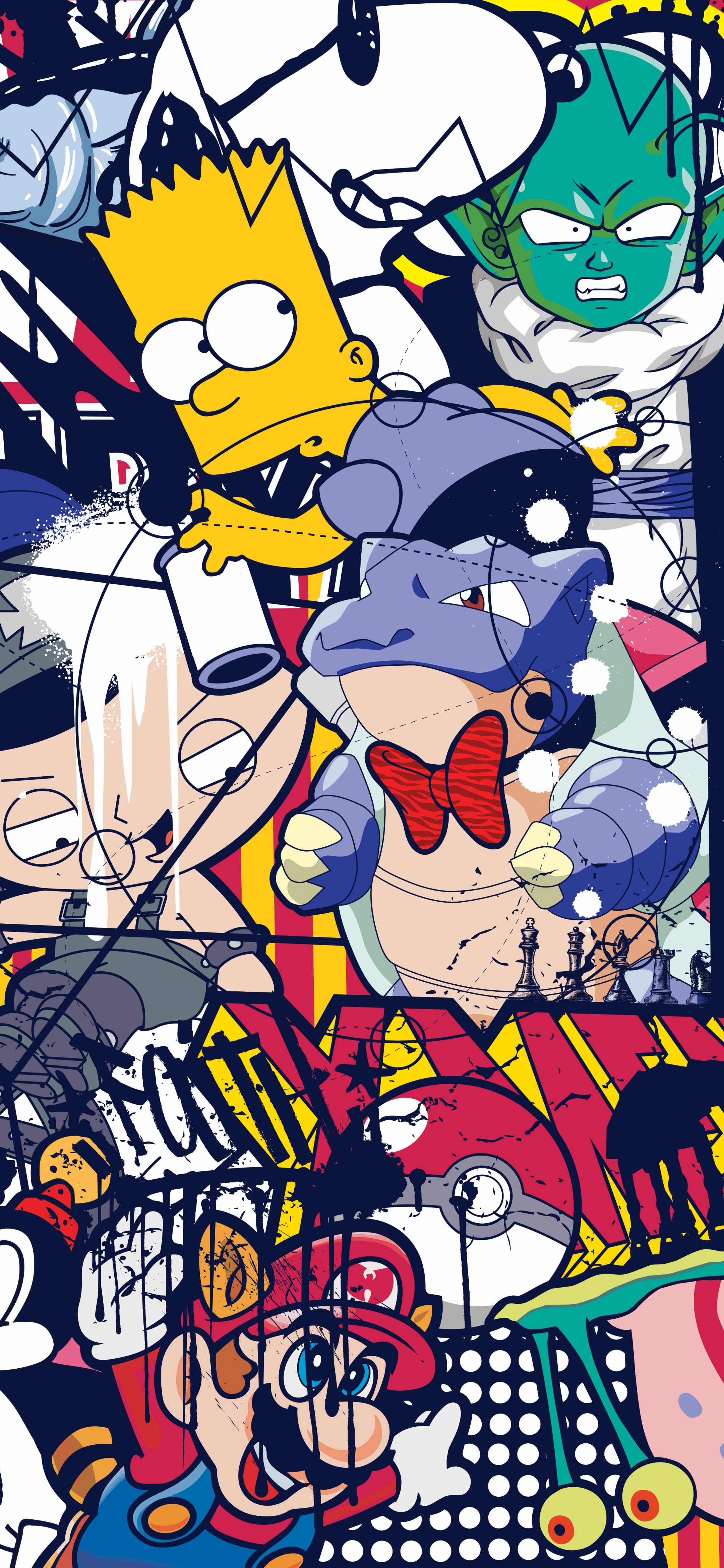 好看的壁纸少女心小熊,粉色小花白色小熊壁纸