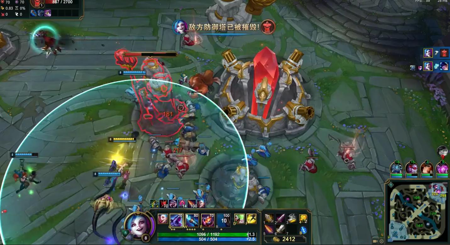 lol无限火力下路恶心套路组合,lol无限火力平衡性增益