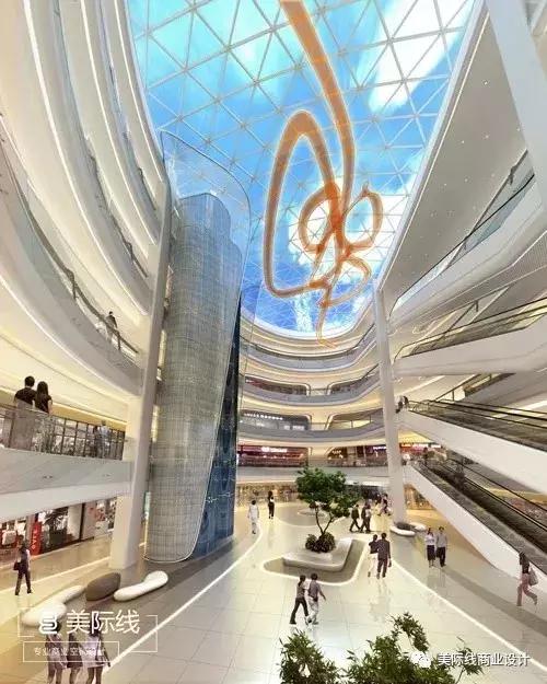 大型购物中心中庭设计案例,中庭设计商场