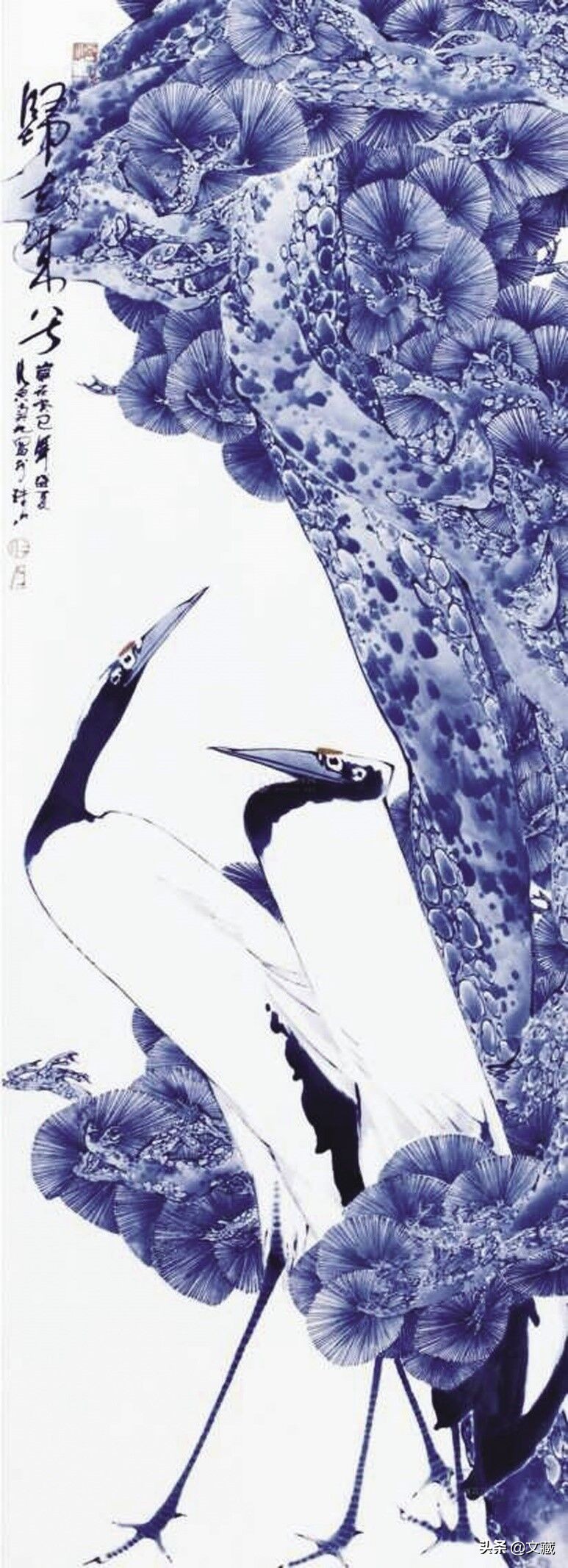 仿古瓷青花作品欣赏,明清青花瓷的代表作品