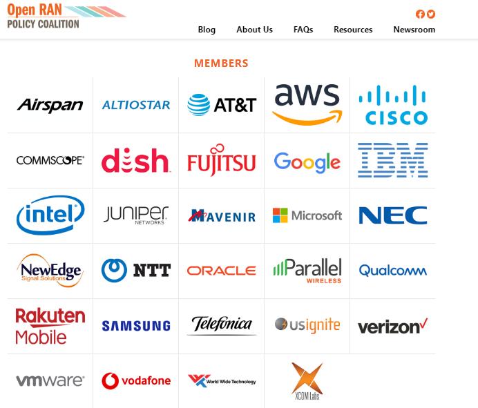 美国组建6g网络联盟中企被排除,oran联盟