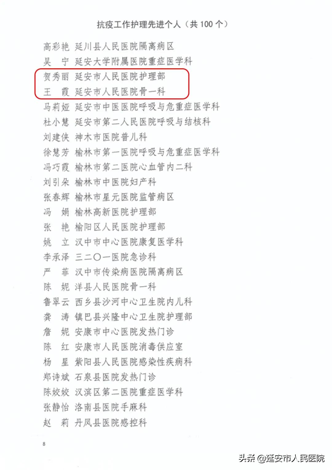 延安市人民医院护士长,延安市人民医院护理部主任