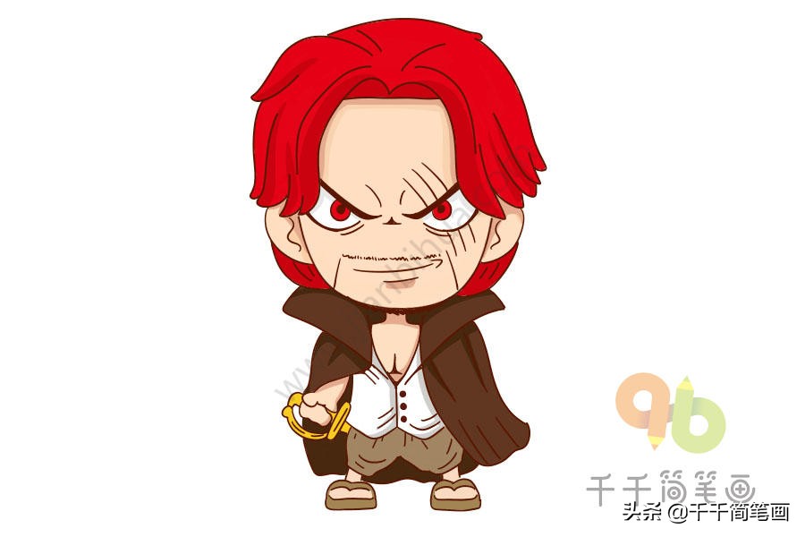 如何画海贼王全员图,手残党也可以学会的画人
