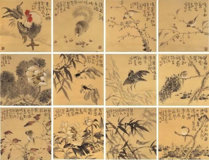 素朴的一花一草、精巧的一鸟一雀