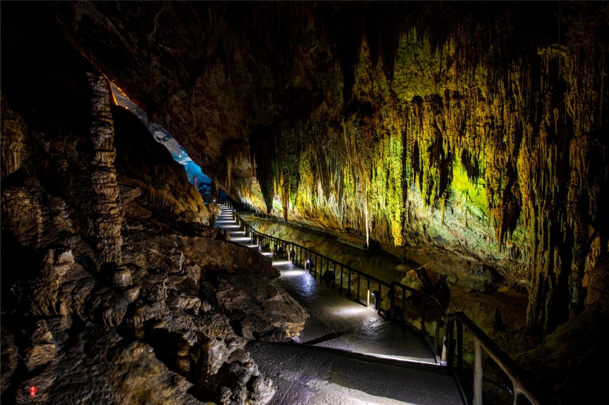 芙蓉洞溶洞景观,溶洞武隆